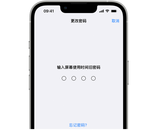 容县iPhone屏幕维修分享iPhone屏幕使用时间密码忘记了怎么办 