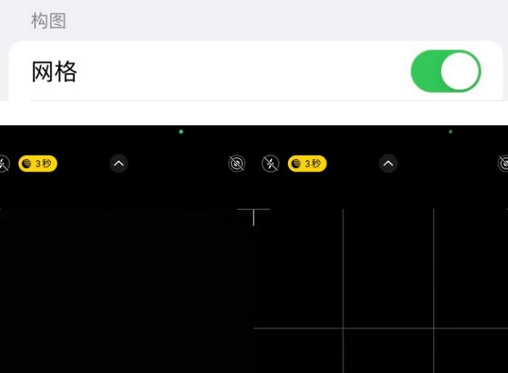容县苹果手机维修网点分享iPhone如何开启九宫格构图功能