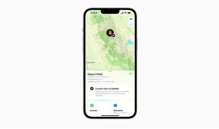 容县苹果14维修分享iPhone14系列中 FindMy功能通过卫星分享位置方法教程 